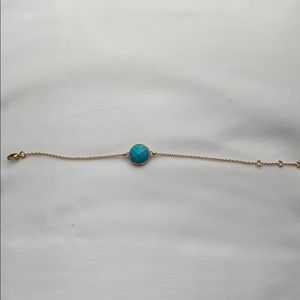 Stella and dot gold and turquoise bracelet